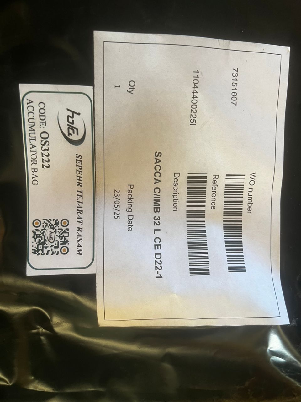 ACCUMULATOR BAG